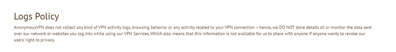 Privacy — Strict Zero-Log Policy